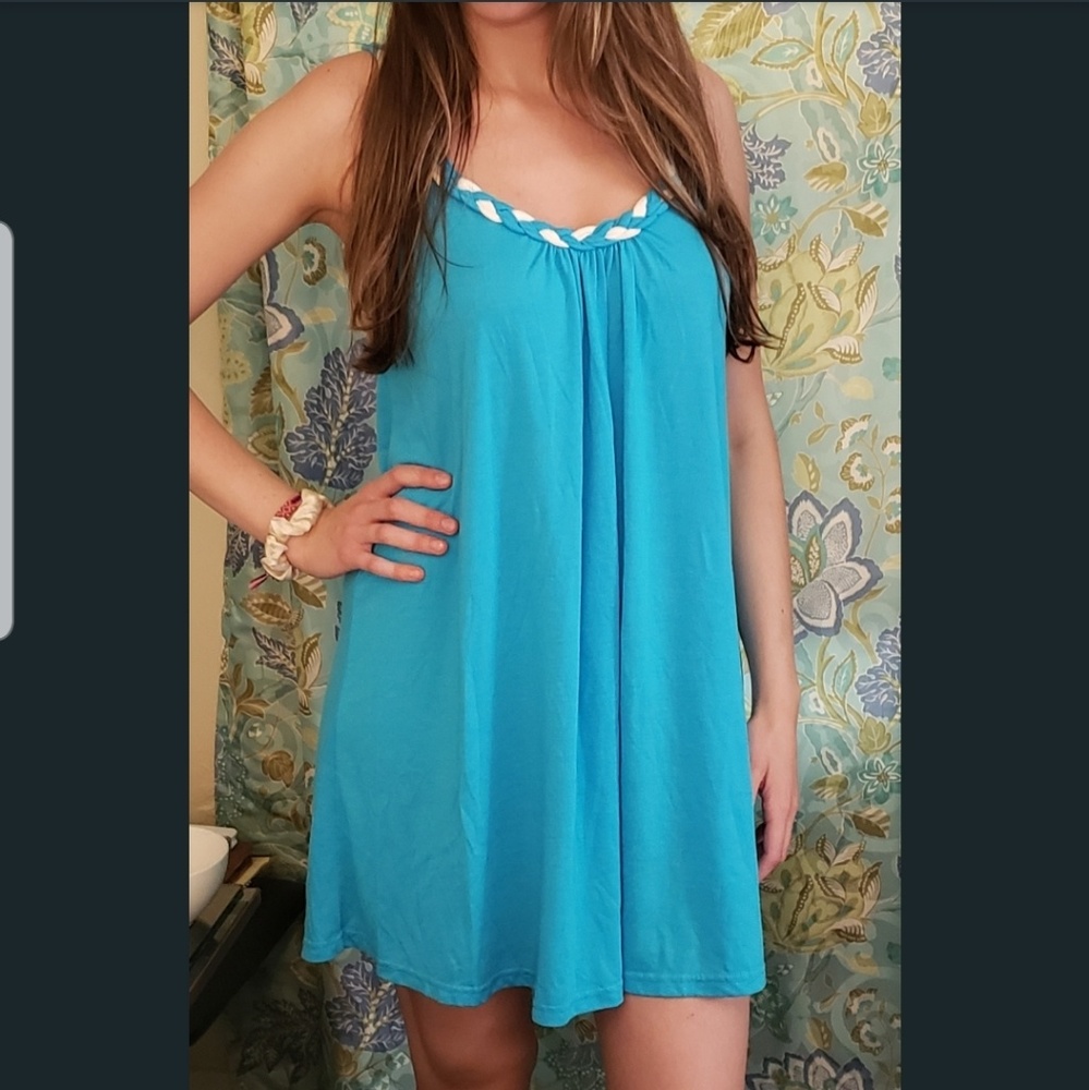 Blue dress
